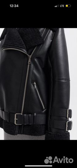 Дубленка stradivarius
