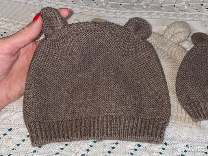 Шапка детская HM 62/68 74/80 с ушками