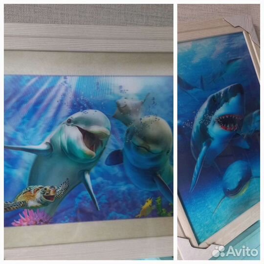 Часы, копилки, картины