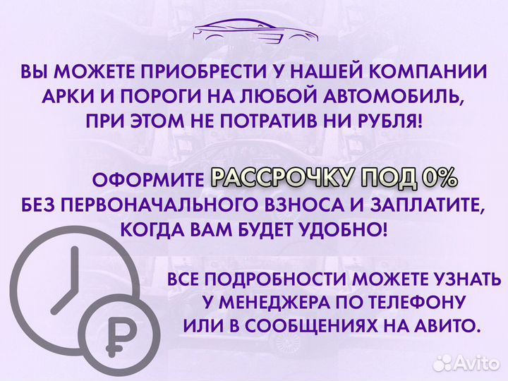 Ремонтные пороги на KIA RIO 1