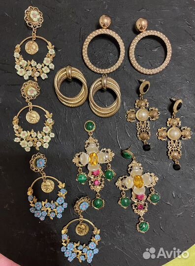 Серьги в стиле D&G, Gucci