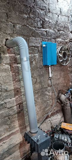 Печь на отработке с водяным контуром