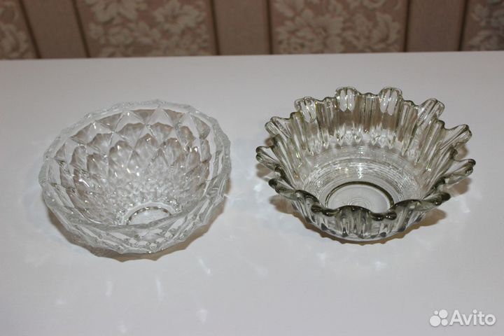 Хрустальные салатники СССР и из стекла