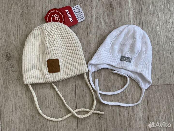 Шапочки демисезонные 0-3 мес