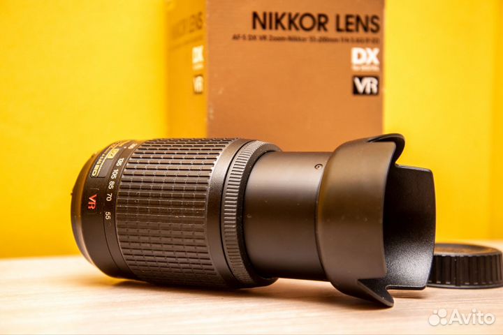 Объектив nikkor AF-S,DX VR 55-200, f/4,5-5,6
