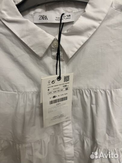 Блузка zara для девочки 128