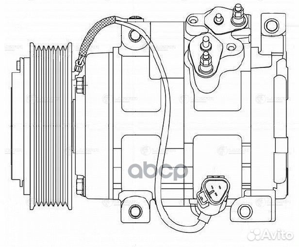 Компрессор кондиц. для а/м Toyota Land Cruiser