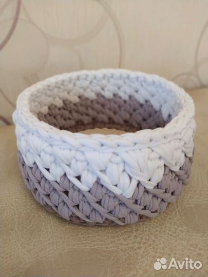 Вязаные корзины