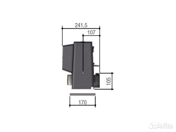 Bx704ags - Привод 230 В для откатных ворот 400 кг