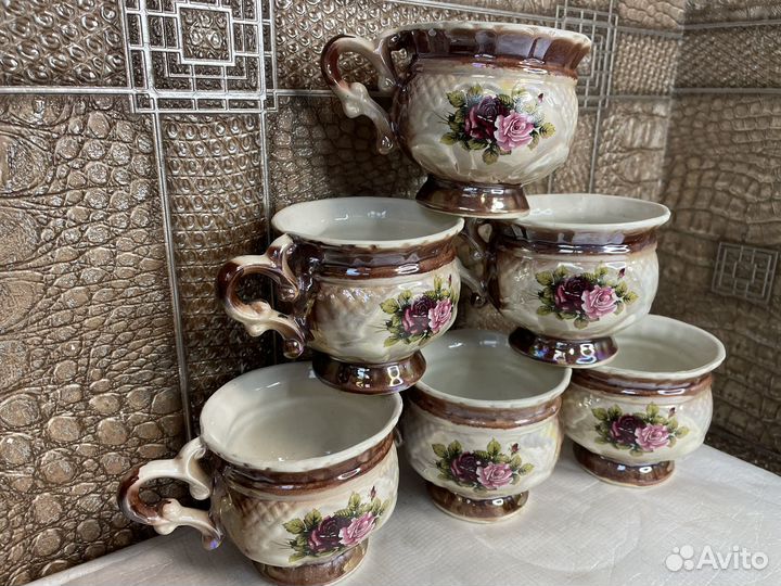 Набор чашек красивый 2000 год