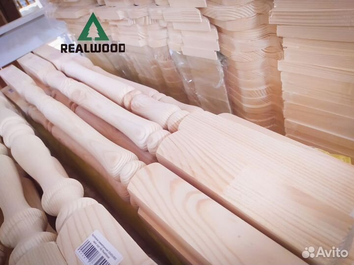 Балясина точёчная 40х40х900 хвоя сорт ав