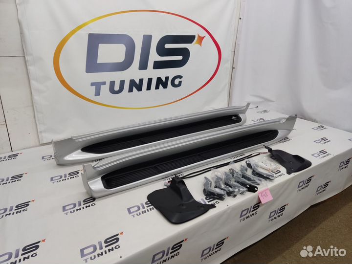 Подножки Land Cruiser 200 LX570 Silver