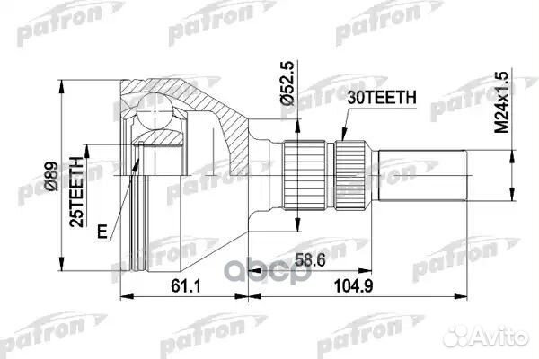 ШРУС наружн к-кт fiat: croma 05 , opel: signum 03