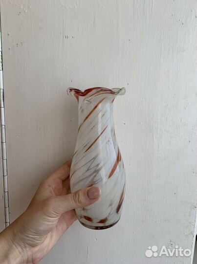 Ваза цветное стекло СССР