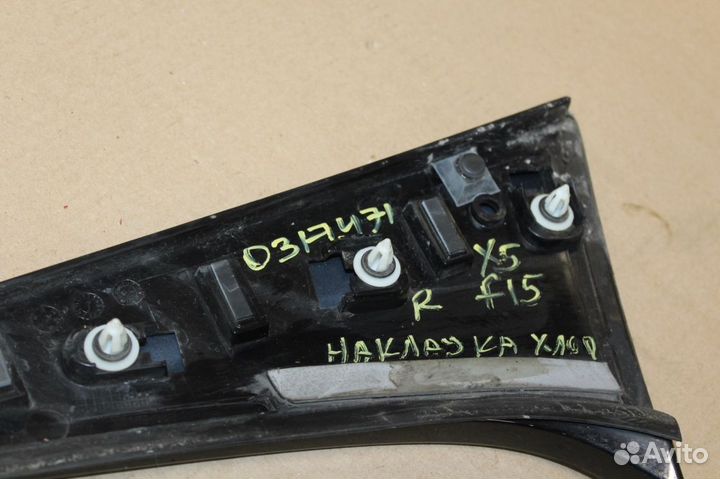 Накладка спойлера правая BMW X5 F15 2013-2018