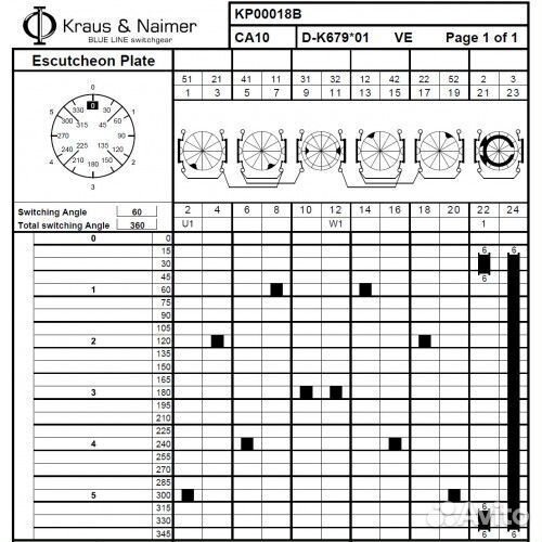 Переключатель поворотный CA10-D-K679*01