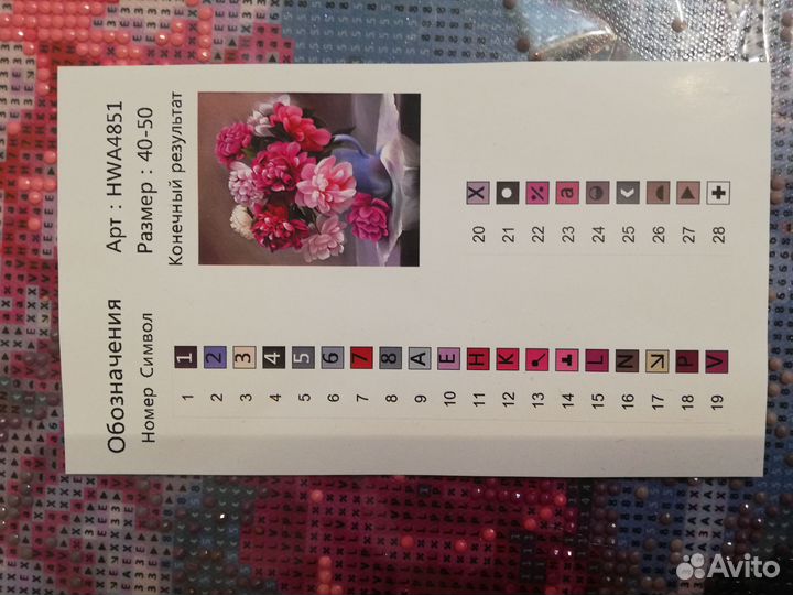 Картина стразами начатая