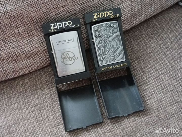 Зажигалки zippo 2шт. (оригинальные)
