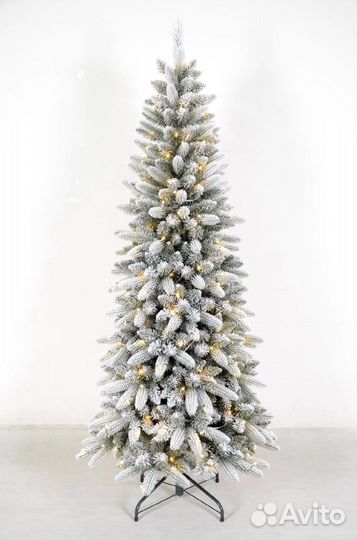 Искусственная ёлка заснеженная с подарком