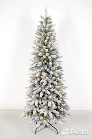 Искусственная ёлка заснеженная с подарком