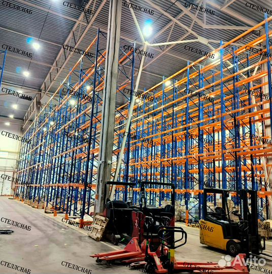 Фронтальные стеллажи для склада Медведь б/у лот 16