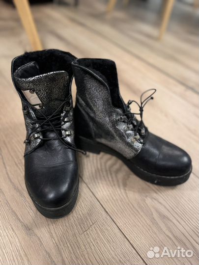 Ботинки кожаные