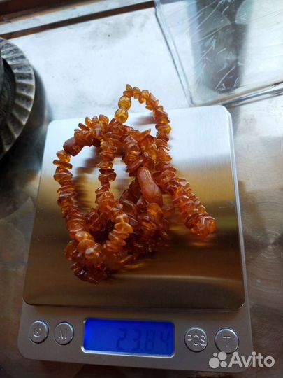 Бусы натуральный янтарь СССР