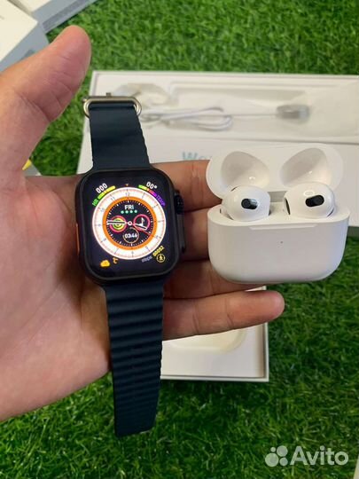 Часы 8 серии ультра + AirPods 3 premium