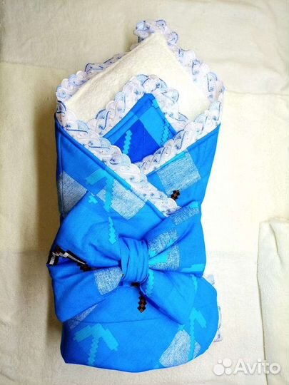 Конверт на выписку для мальчика летний