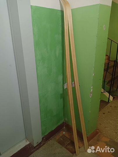 Лыжи Visu, палки, коньки