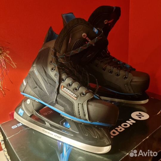 Коньки Nordway 44-45р. Хоккей, HS37D-99 нов, 29см