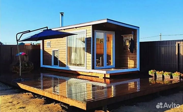 Модульная баня под ключ, баня из бруса