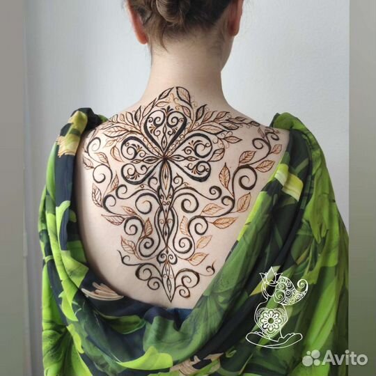 Временные тату хной репетиция тату джагуа мехенди