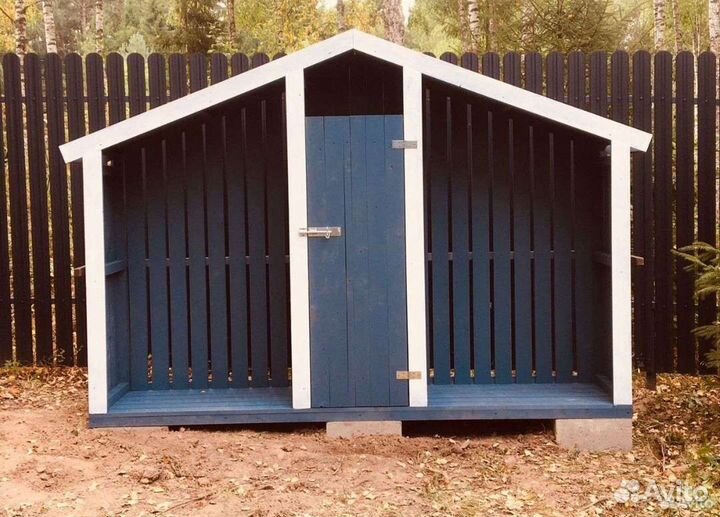 Дровник уличный. Хозблок. Садовая мебель