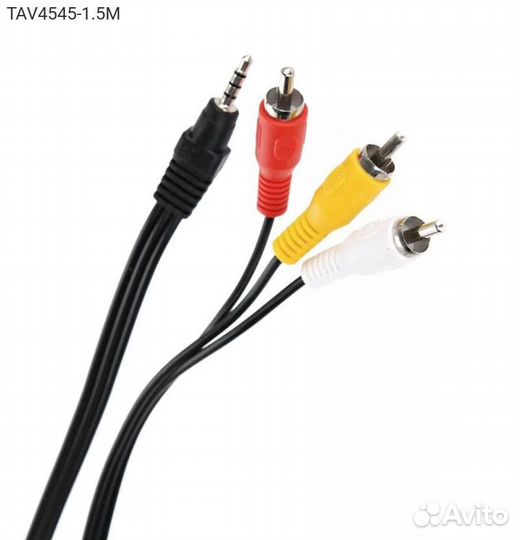 Аудиокабель Telecom Jack 3.5 (M) - 3хRCA (M) 1.50