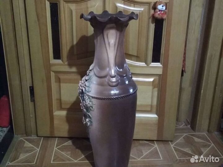 Ваза не большая 43см. Синяя ваза