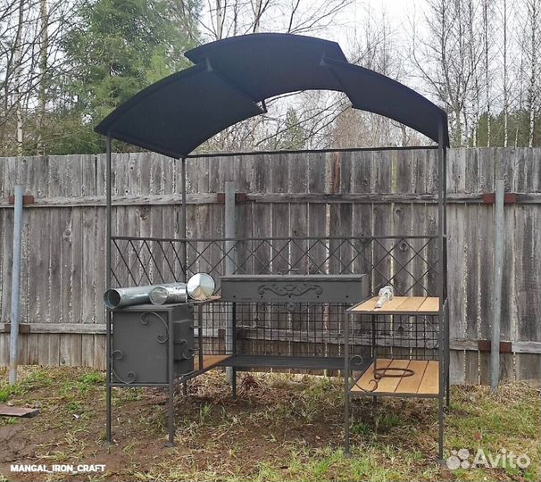 Беседка с мангалом