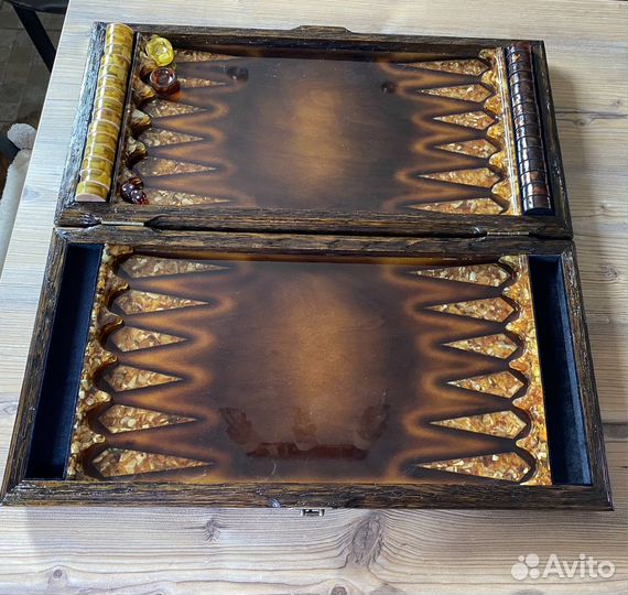 Нарды янтарные 