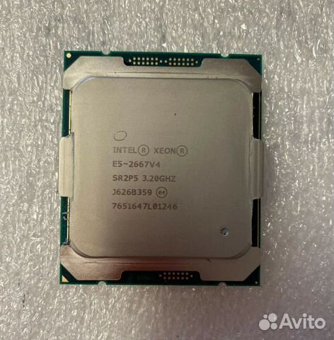 Intel Xeon E5-2667v4 3.2GHz LGA2011-3 8 ядер SR2P5