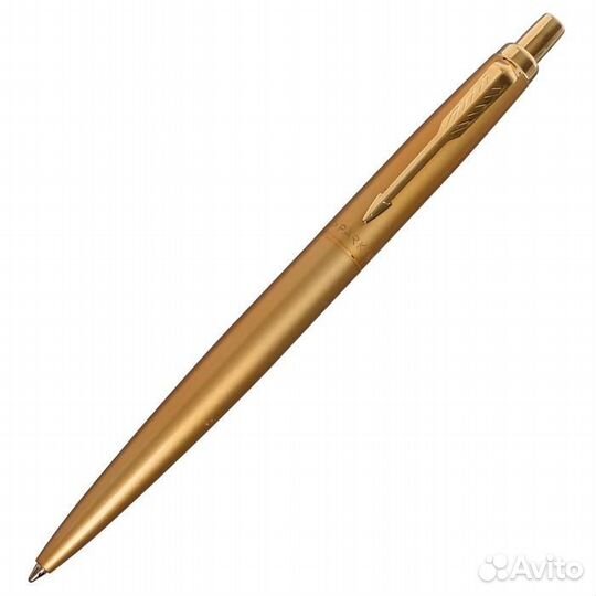 Ручка шариковая Parker Jotter Monochrome XL SE20 Gold GT М 1.0 мм, корпус из нержавеющей стали, сини