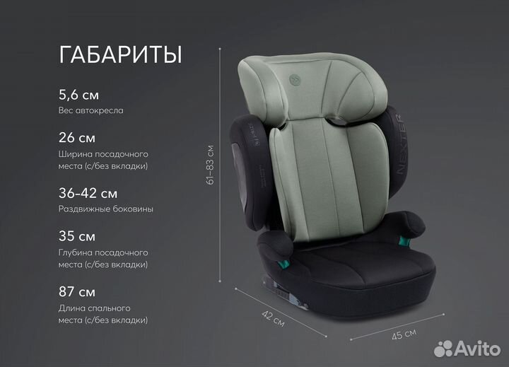 Автокресло гр. 2/3 (15 - 36 кг)