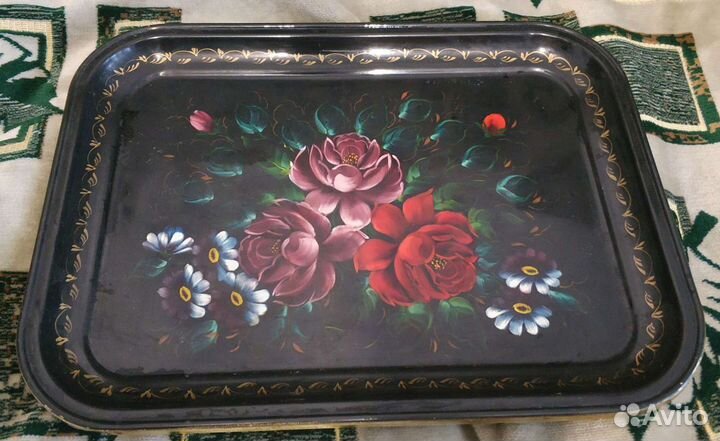 Жостовская роспись поднос СССР