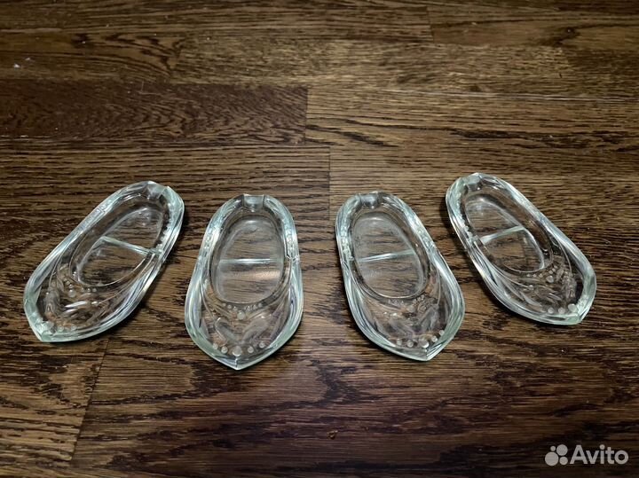 Пепельница туфелька хрустальная Чехословакия