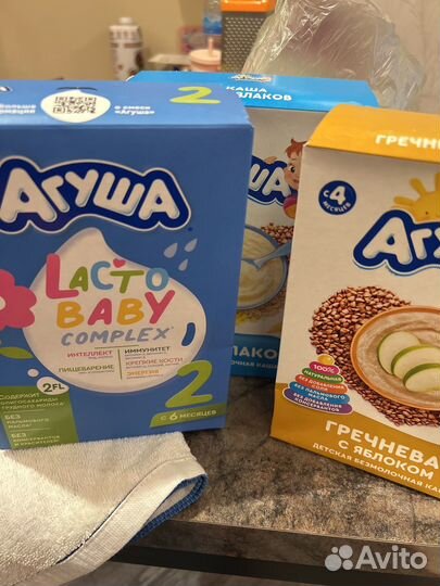 Агуша смесь 2, каши