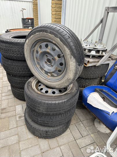 Диски на hyundai solaris с резиной