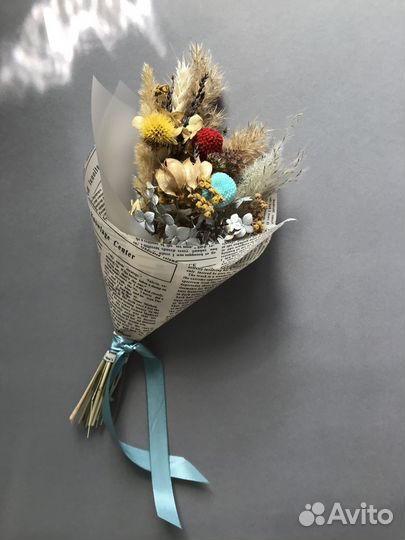 Мини-букет из сухоцветов