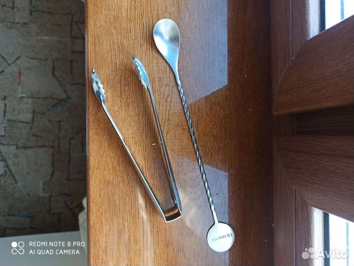 Коктейльная ложка и щипцы Xennessy для льда