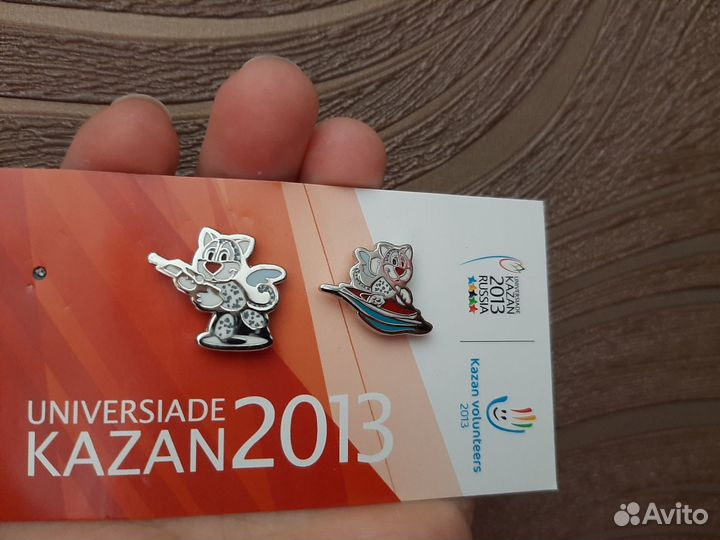 Значок Универсиада 2013 Барсик Юник