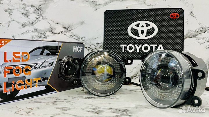 Лазерные противотуманки Toyota BI-LED c дхо