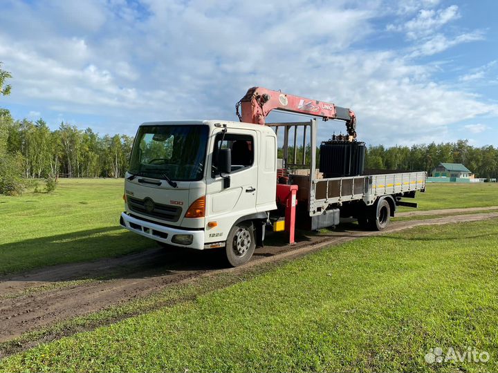 Аренда и услуги манипулятора, стрела 3 т, 10 м, борт 8 т, 6.3 м
